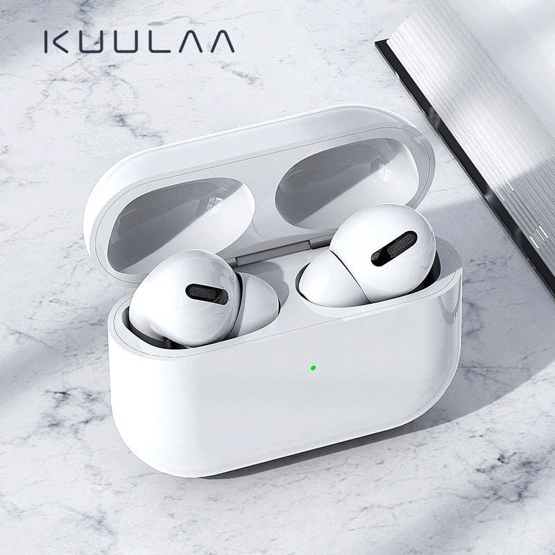 KUULAA the third generation mini tws ture wireless earbuds headset earphones for iphone support wireless charge